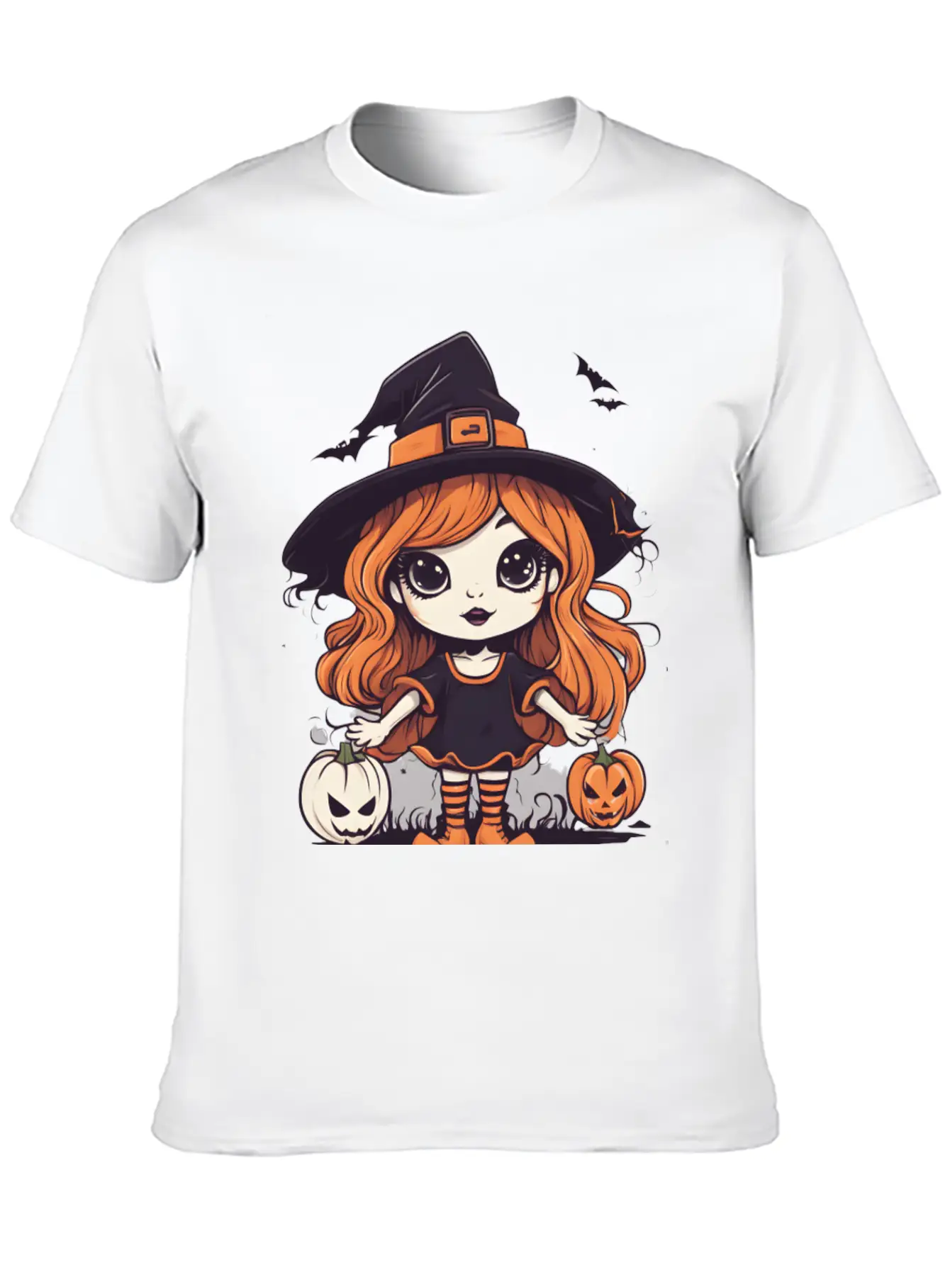 Cute Halloween Witch Stylish Everyday T-Shirt – Unisex Basic Cotton Tee