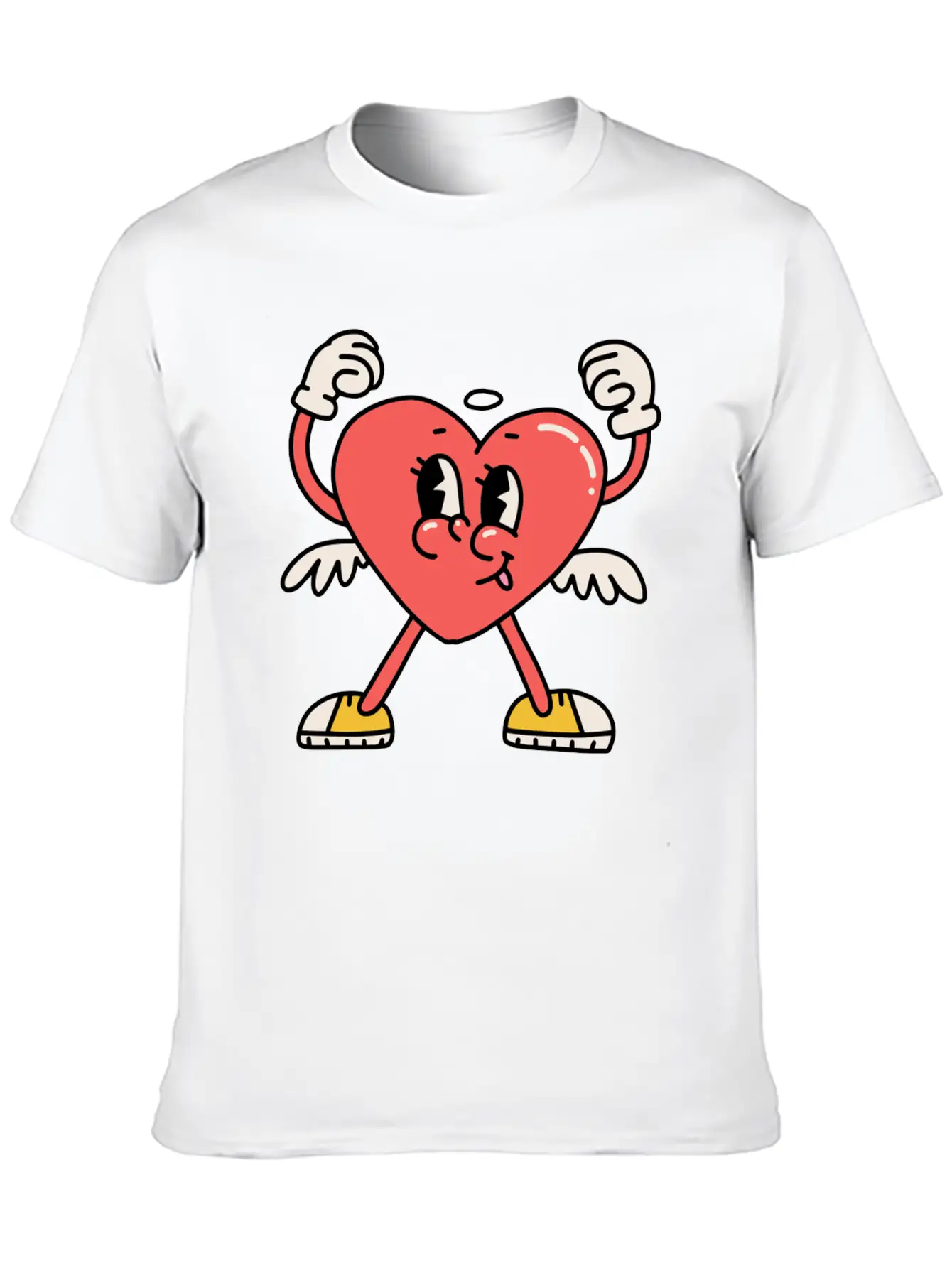 Cute Heart Stylish Everyday T-Shirt – Unisex Basic Cotton Tee