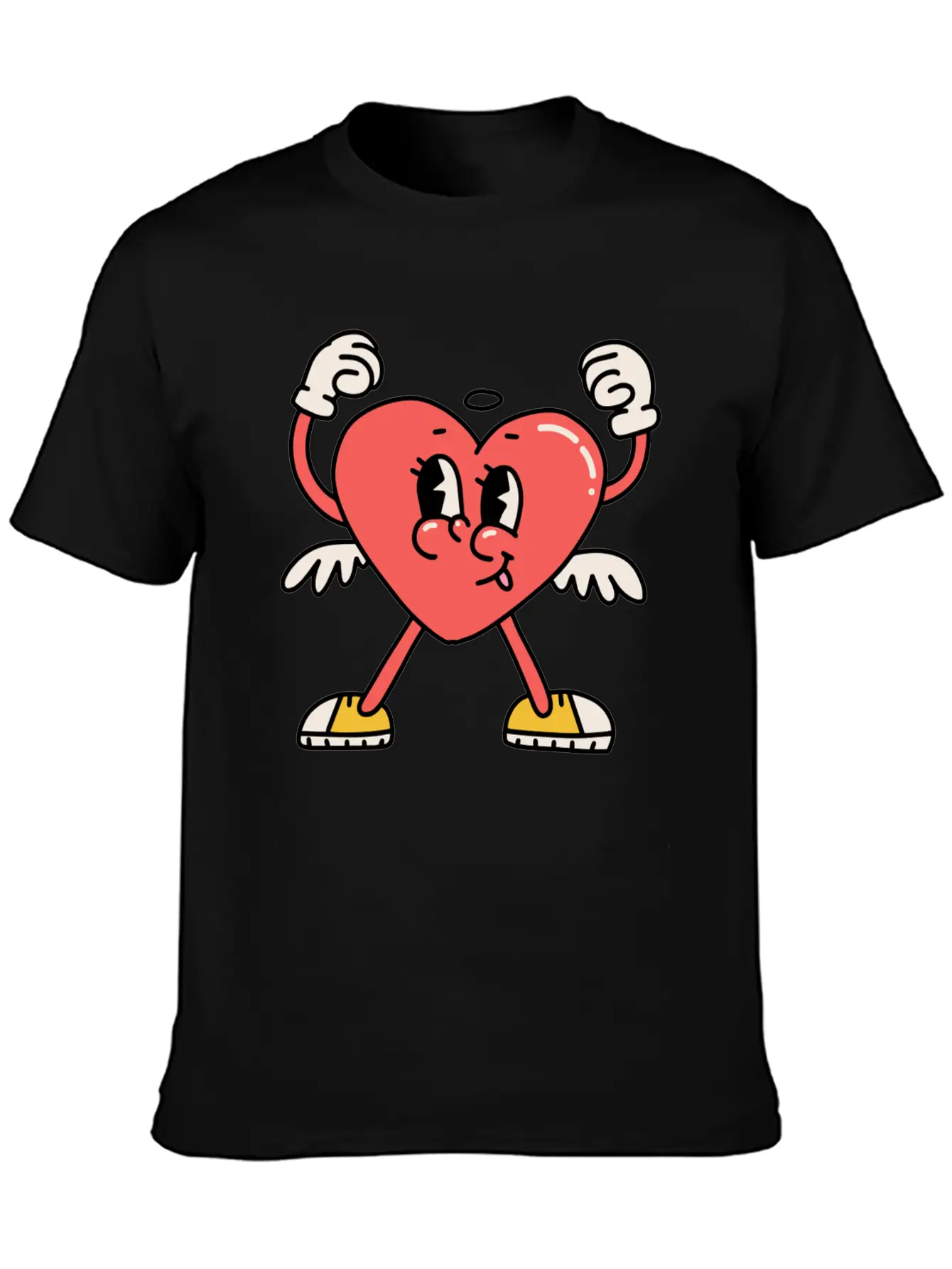 Cute Heart Stylish Everyday T-Shirt – Unisex Basic Cotton Tee