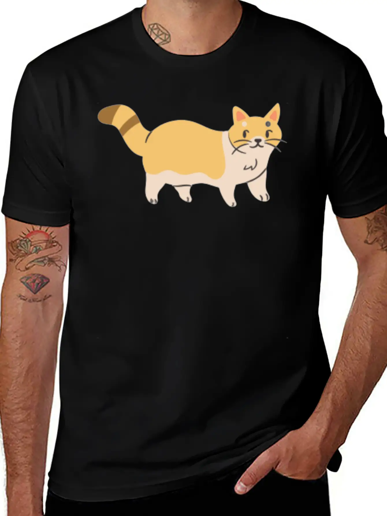 Cute House Cat Essential Unisex Summer Tee – Soft Cotton Casual Fit