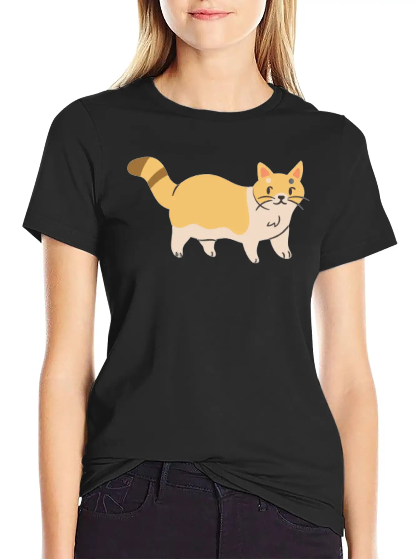 Cute House Cat Essential Unisex Summer Tee – Soft Cotton Casual Fit