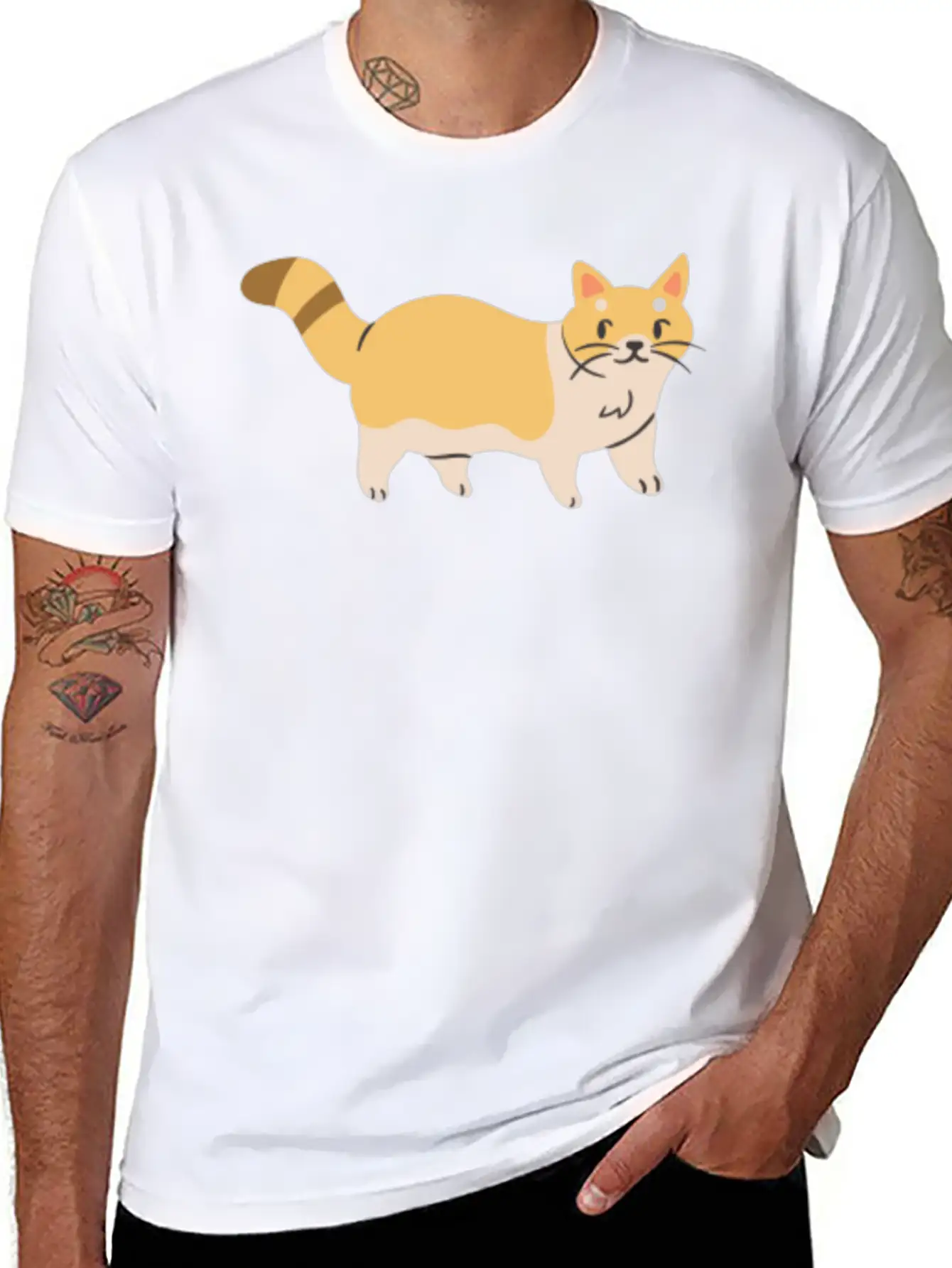 Cute House Cat Essential Unisex Summer Tee – Soft Cotton Casual Fit