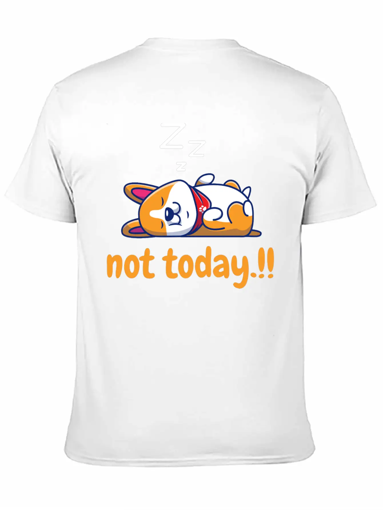 Cute Lazy Dog Comfortable Minimalist Graphic Tee – Summer Style Essential