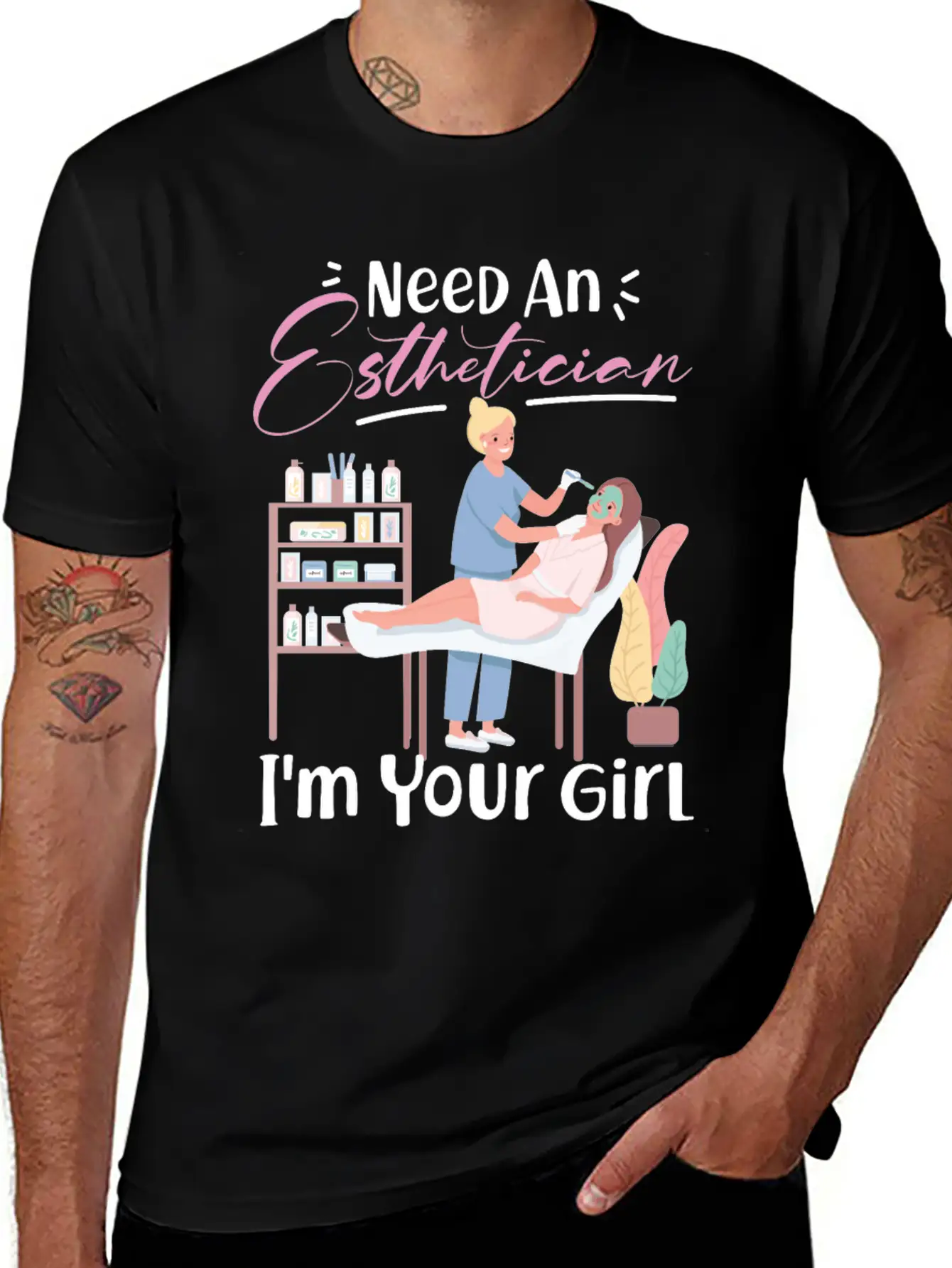 Cute Licensed Esthetician Skincare Basic Graphic T-Shirt – Daily Comfort In Soft Cotton