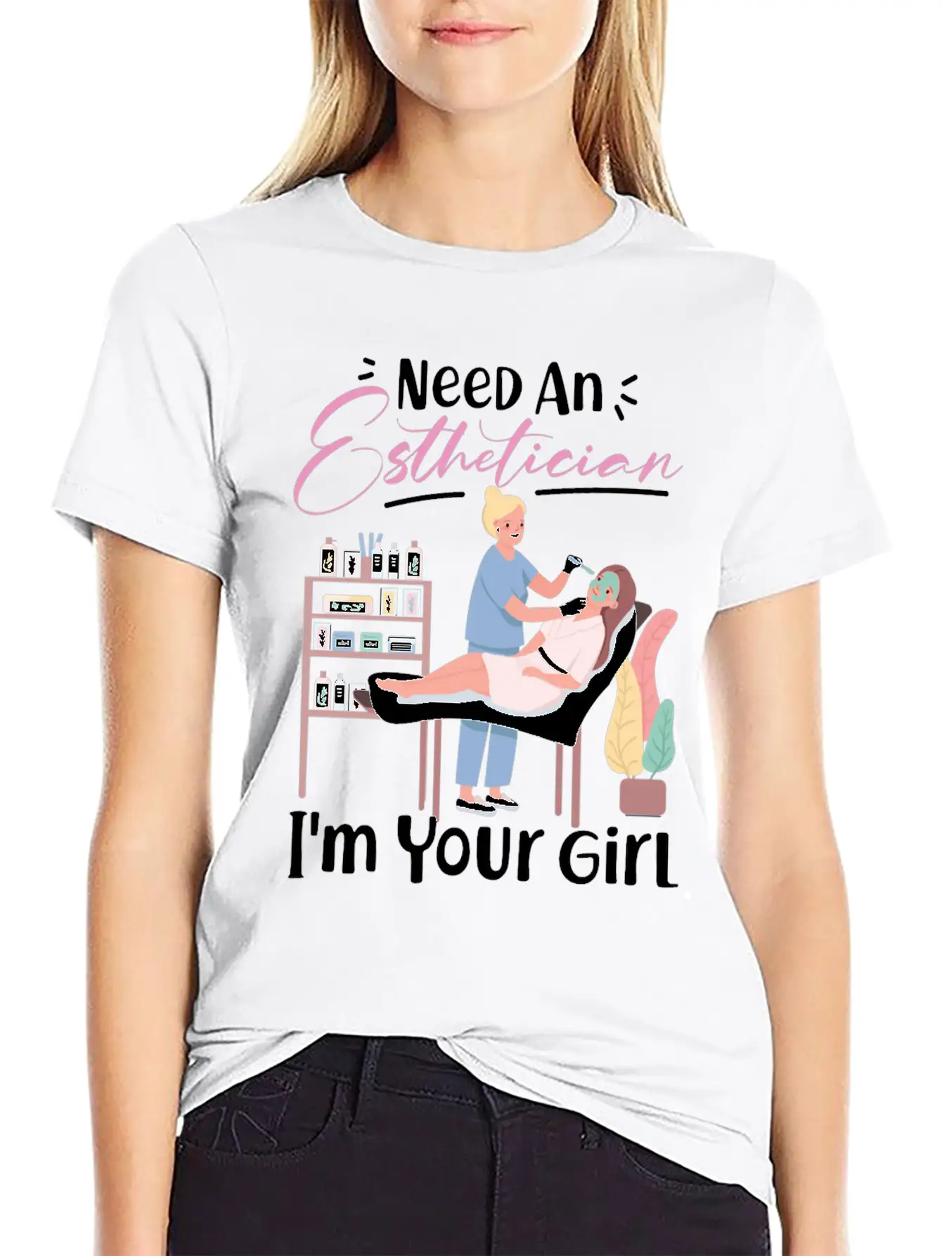 Cute Licensed Esthetician Skincare Basic Graphic T-Shirt – Daily Comfort In Soft Cotton