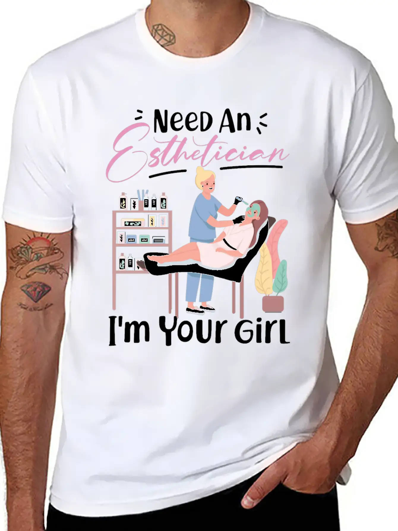 Cute Licensed Esthetician Skincare Basic Graphic T-Shirt – Daily Comfort In Soft Cotton