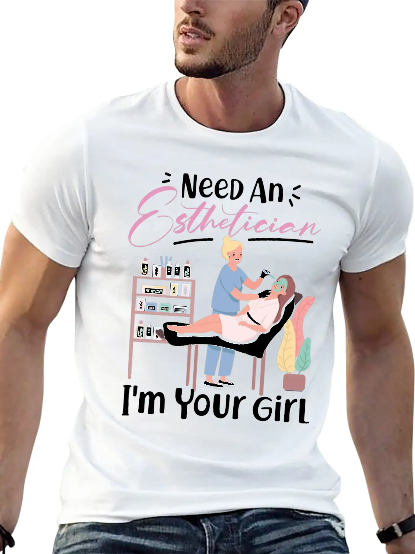 Cute Licensed Esthetician Skincare Basic Graphic T-Shirt – Daily Comfort In Soft Cotton