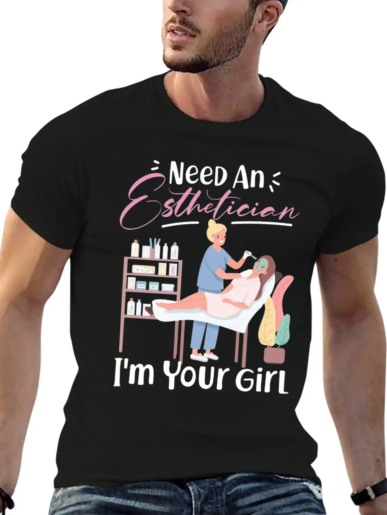 Cute Licensed Esthetician Skincare Basic Graphic T-Shirt – Daily Comfort In Soft Cotton