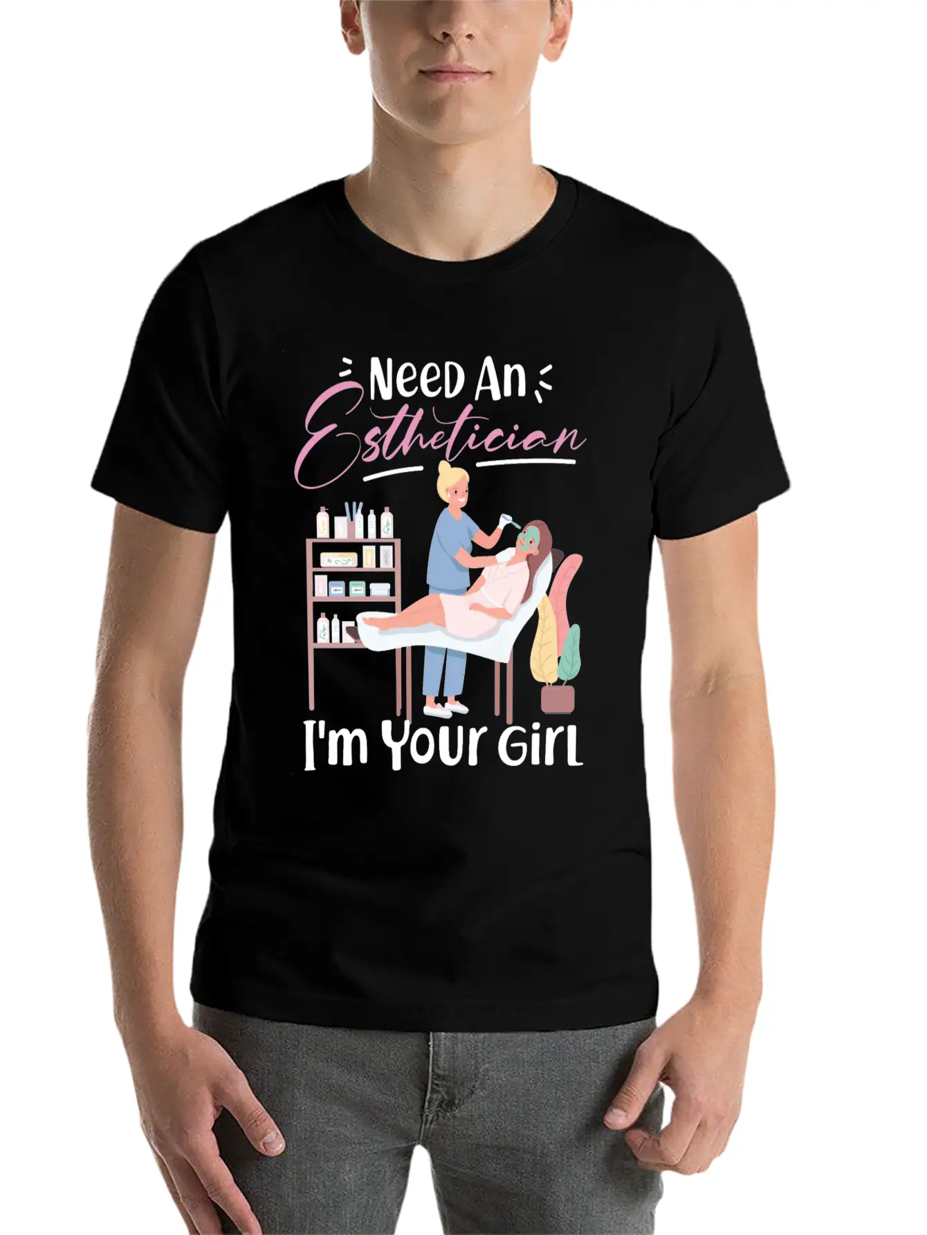 Cute Licensed Esthetician Skincare Basic Graphic T-Shirt – Daily Comfort In Soft Cotton