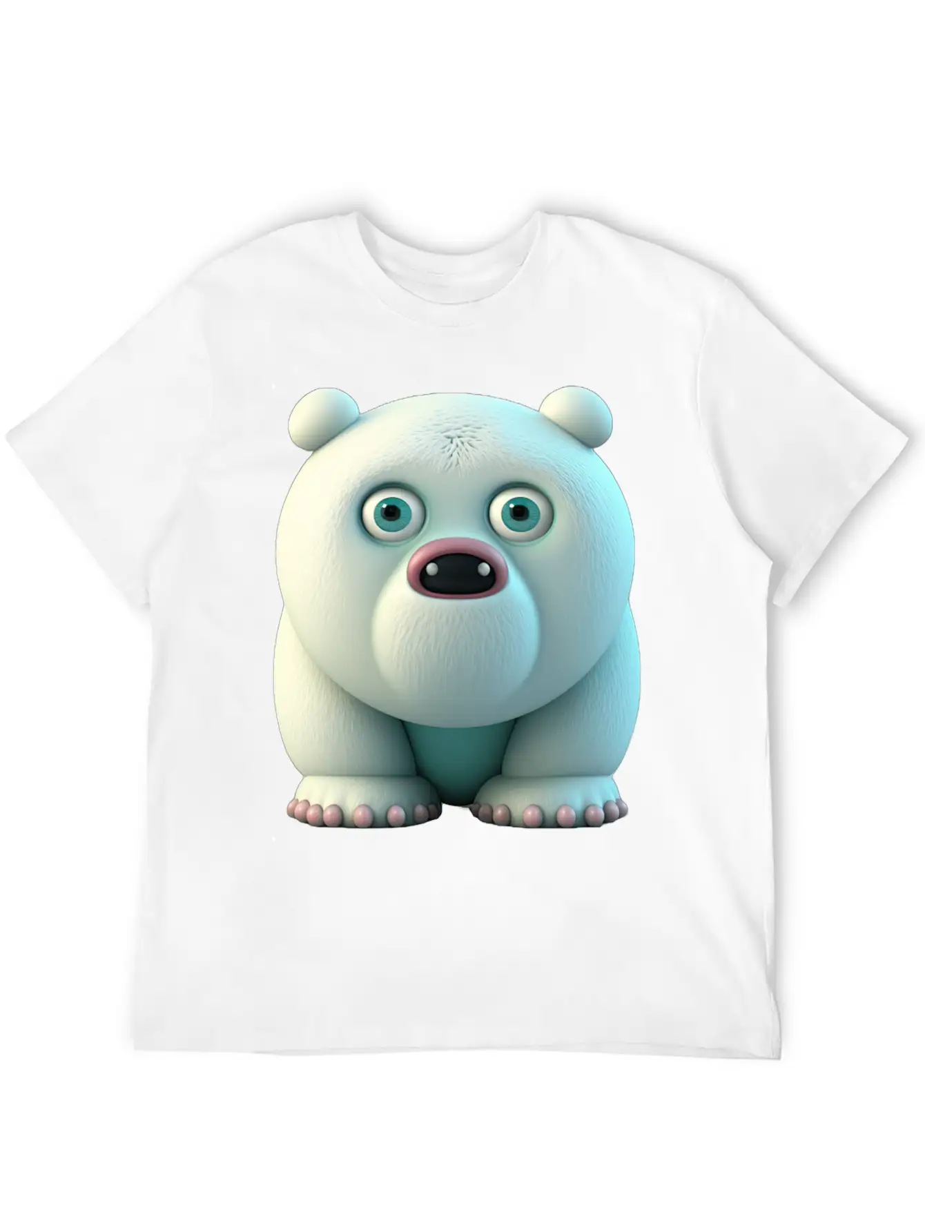 Cute Little Icebear Comic Character Stylish Everyday T-Shirt – Unisex Basic Cotton Tee