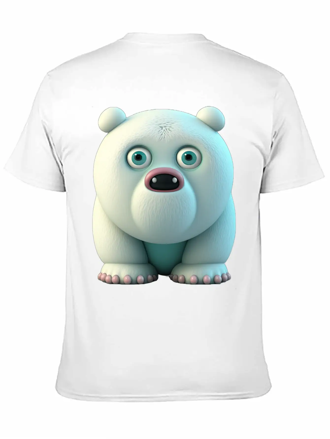 Cute Little Icebear Comic Character Stylish Everyday T-Shirt – Unisex Basic Cotton Tee