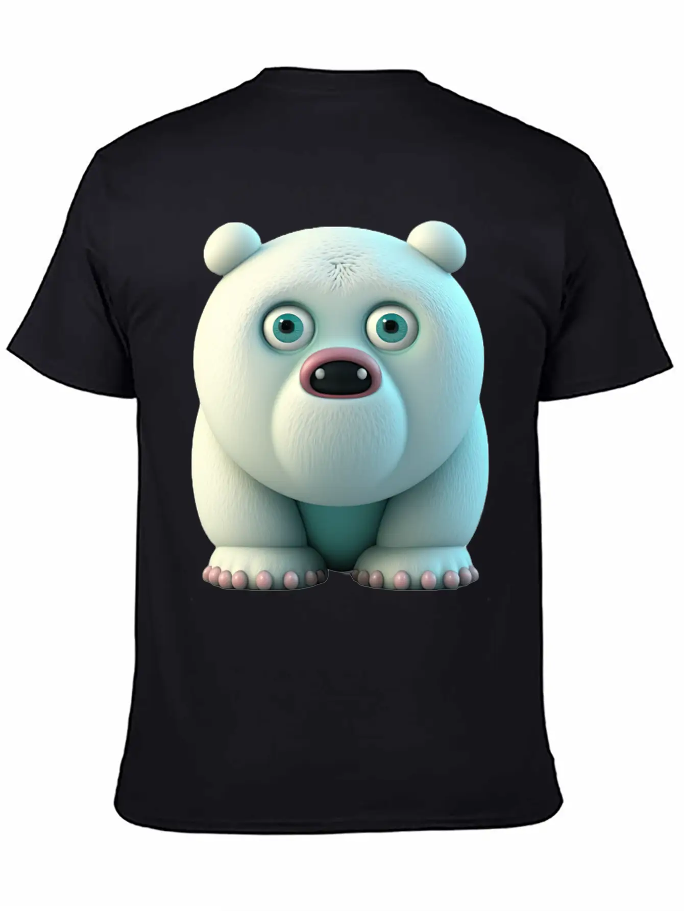Cute Little Icebear Comic Character Stylish Everyday T-Shirt – Unisex Basic Cotton Tee