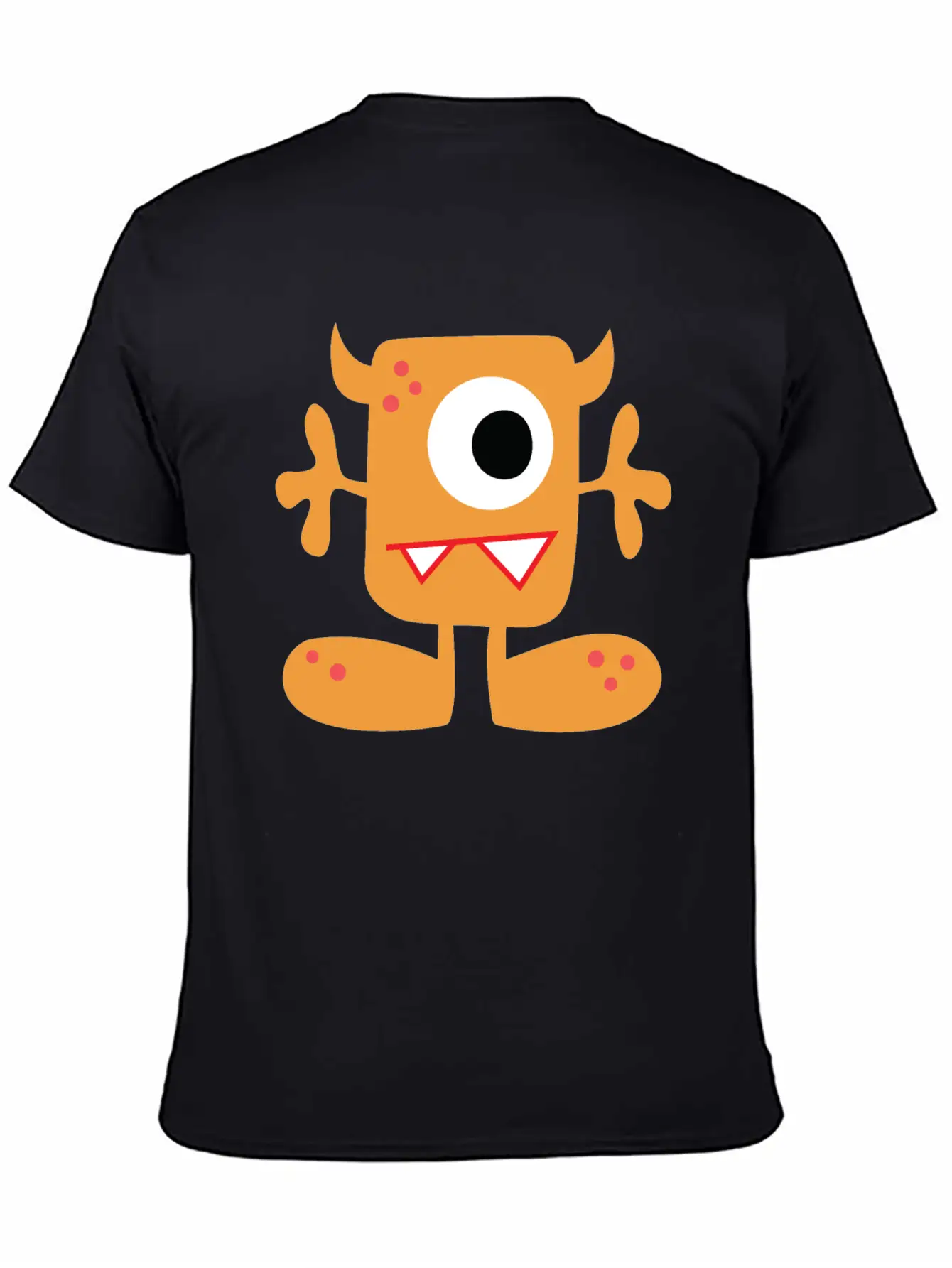 Cute Monster Unisex Short Sleeve Soft Cotton T-Shirt – Casual Everyday Wear