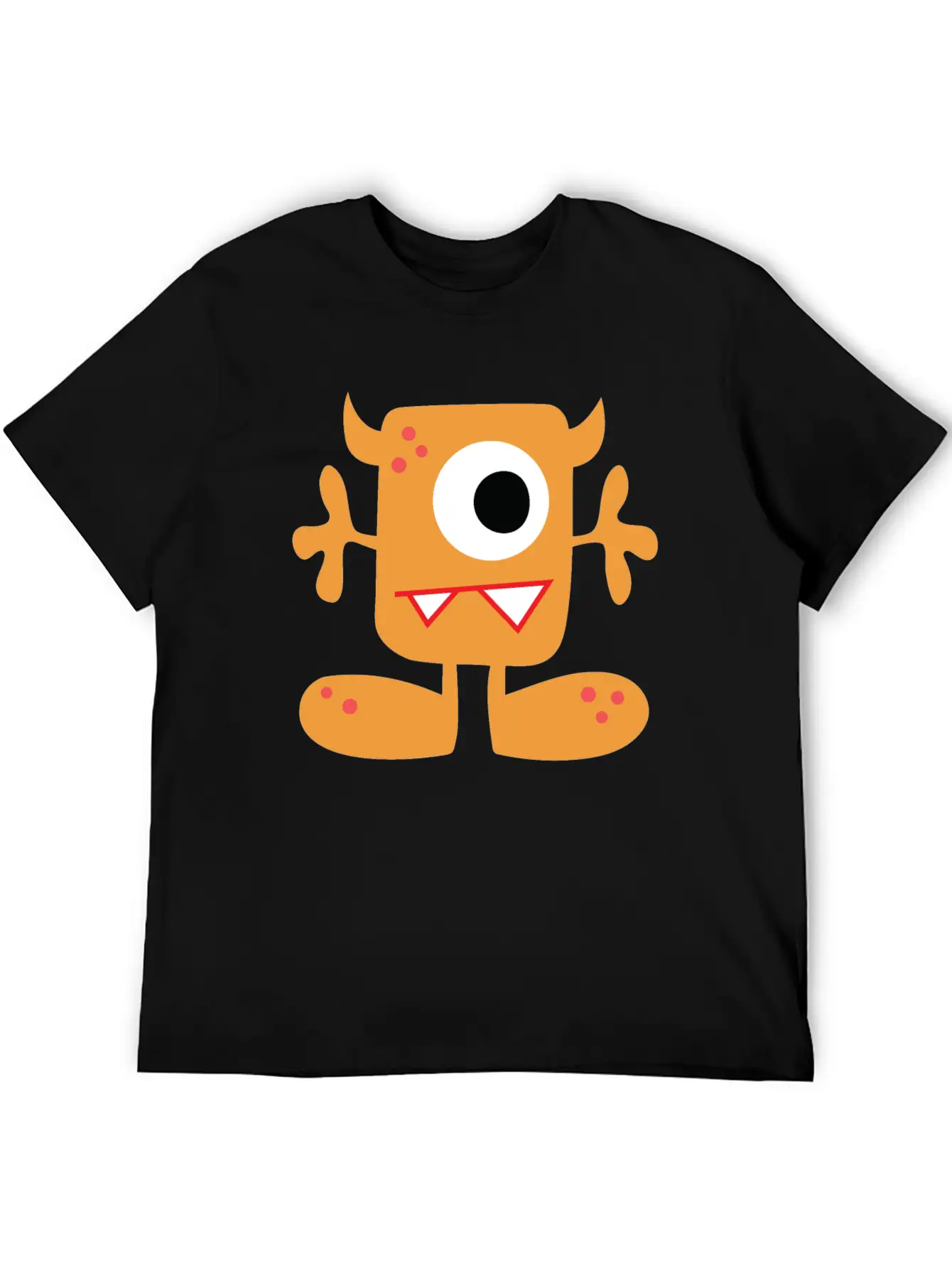 Cute Monster Unisex Short Sleeve Soft Cotton T-Shirt – Casual Everyday Wear