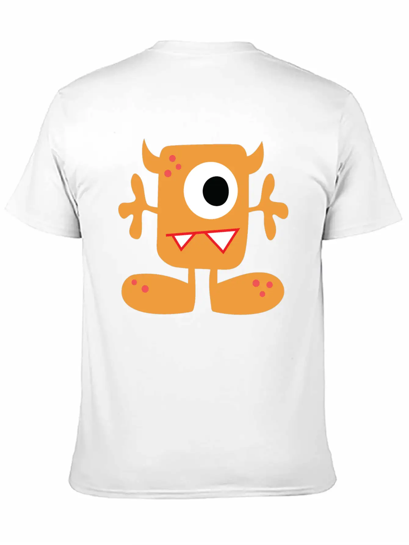 Cute Monster Unisex Short Sleeve Soft Cotton T-Shirt – Casual Everyday Wear