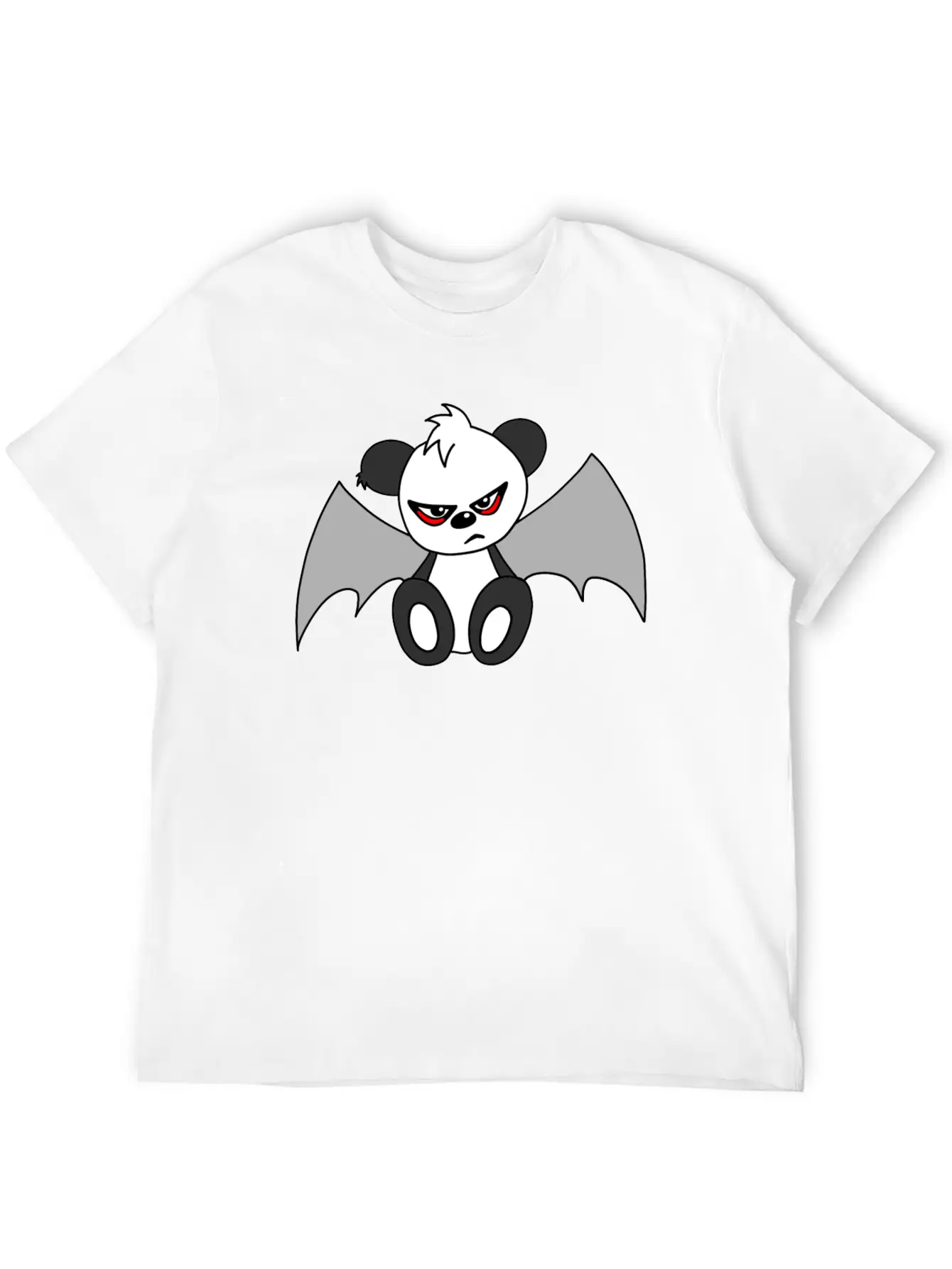 Cute Sad Gothic Panda Timeless Short Sleeve Tee – Comfy And Minimalist Design
