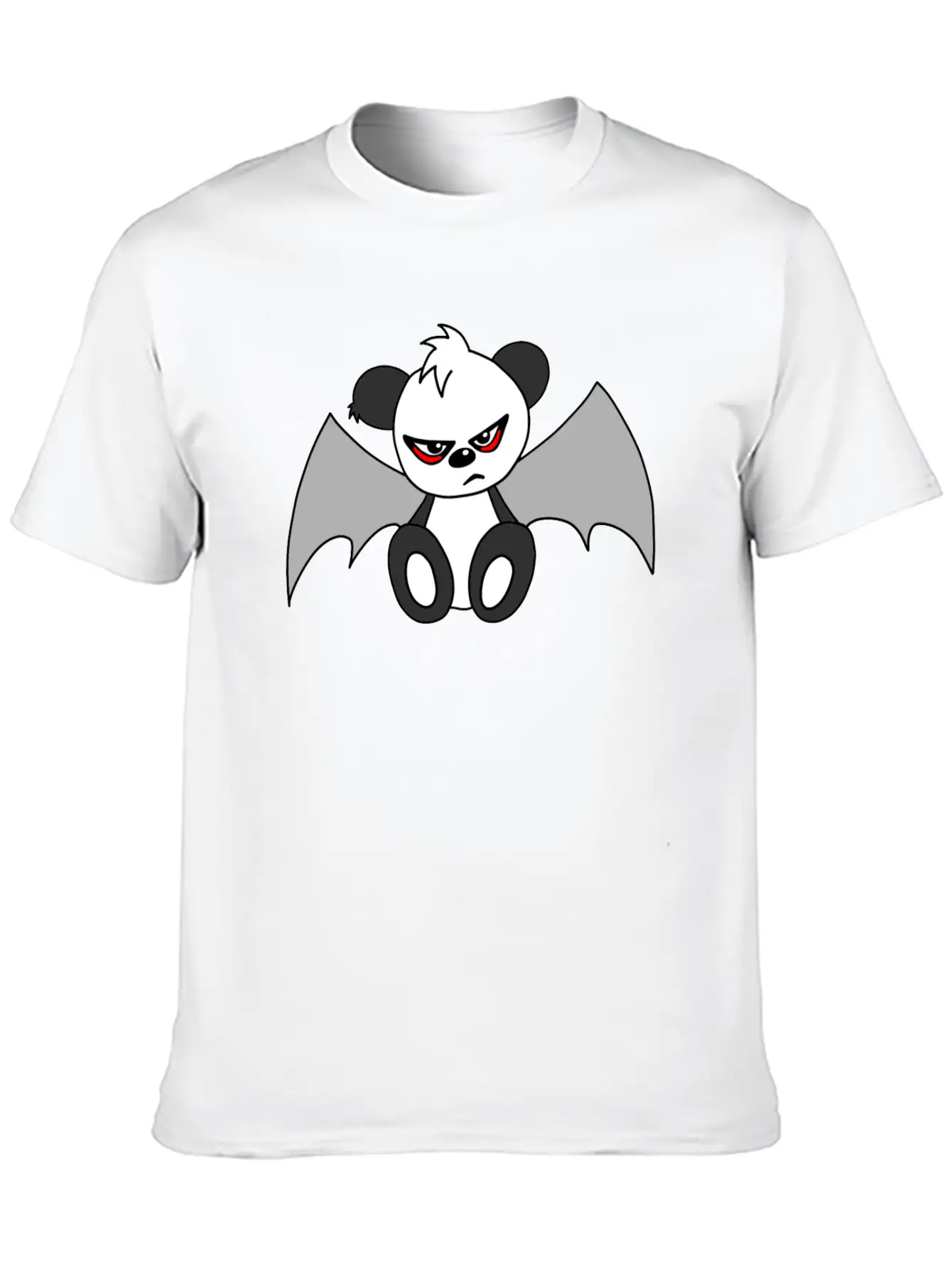 Cute Sad Gothic Panda Timeless Short Sleeve Tee – Comfy And Minimalist Design