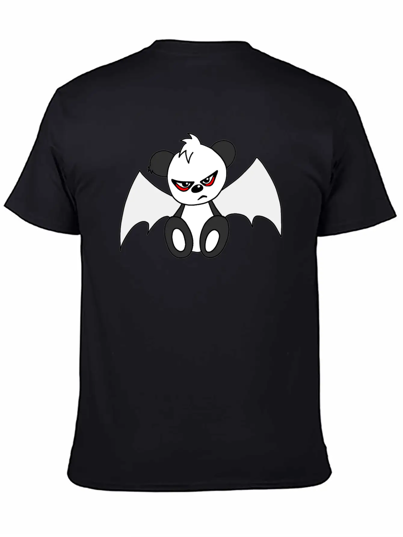 Cute Sad Gothic Panda Timeless Short Sleeve Tee – Comfy And Minimalist Design