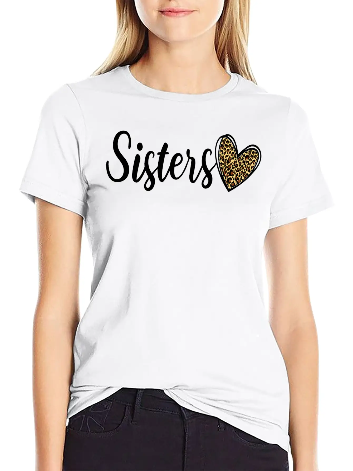 Cute Sisters Stylish Everyday T-Shirt – Unisex Basic Cotton Tee