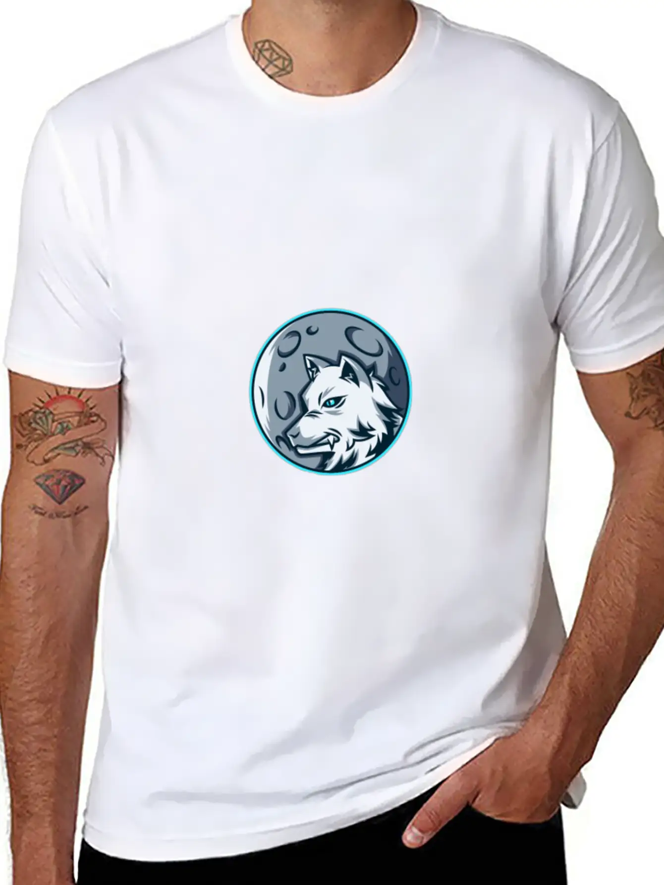 Cute Wolf Essential Unisex Summer Tee – Soft Cotton Casual Fit