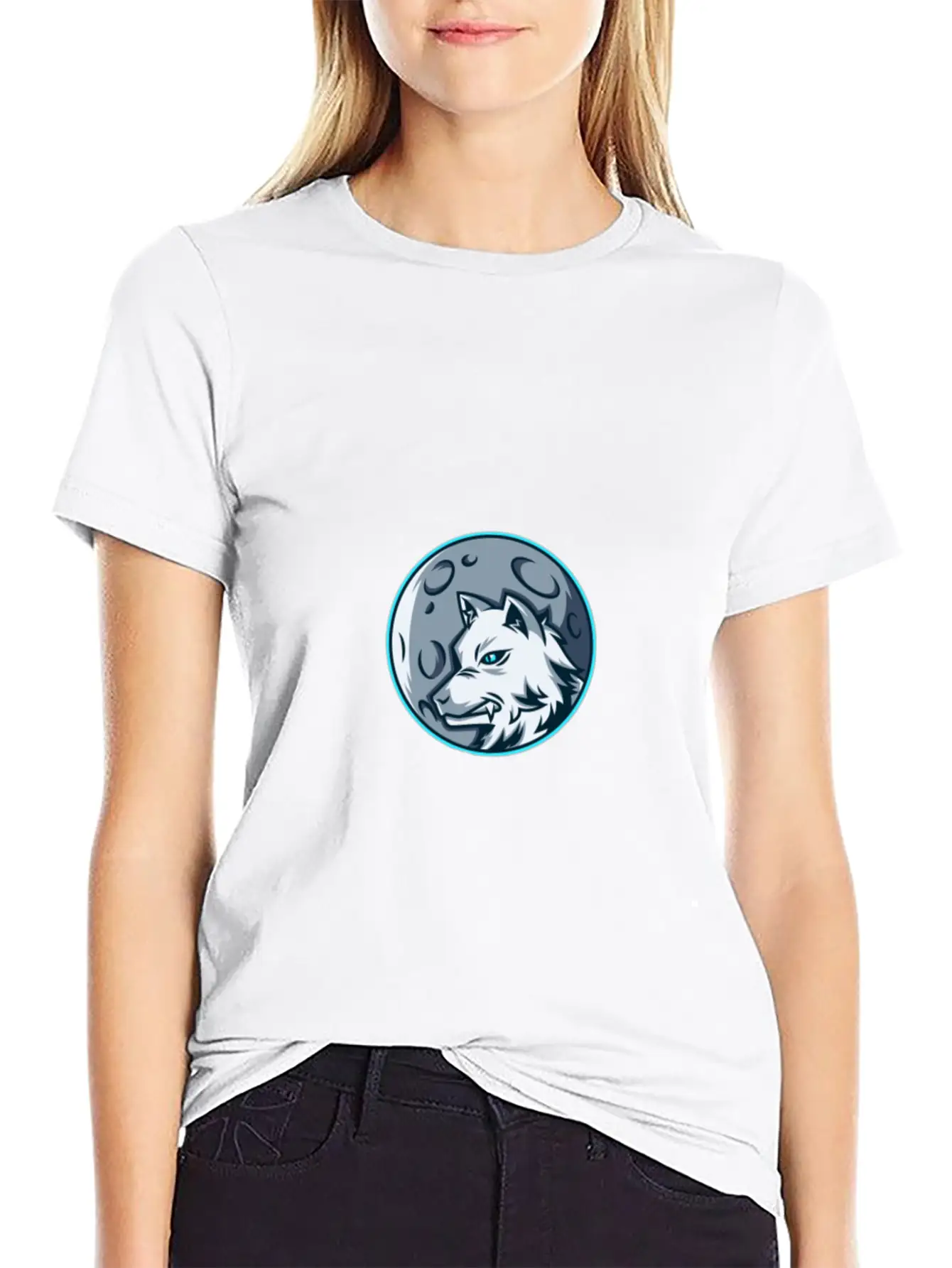Cute Wolf Essential Unisex Summer Tee – Soft Cotton Casual Fit