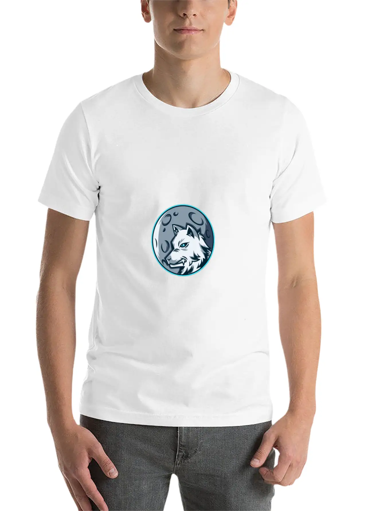 Cute Wolf Essential Unisex Summer Tee – Soft Cotton Casual Fit