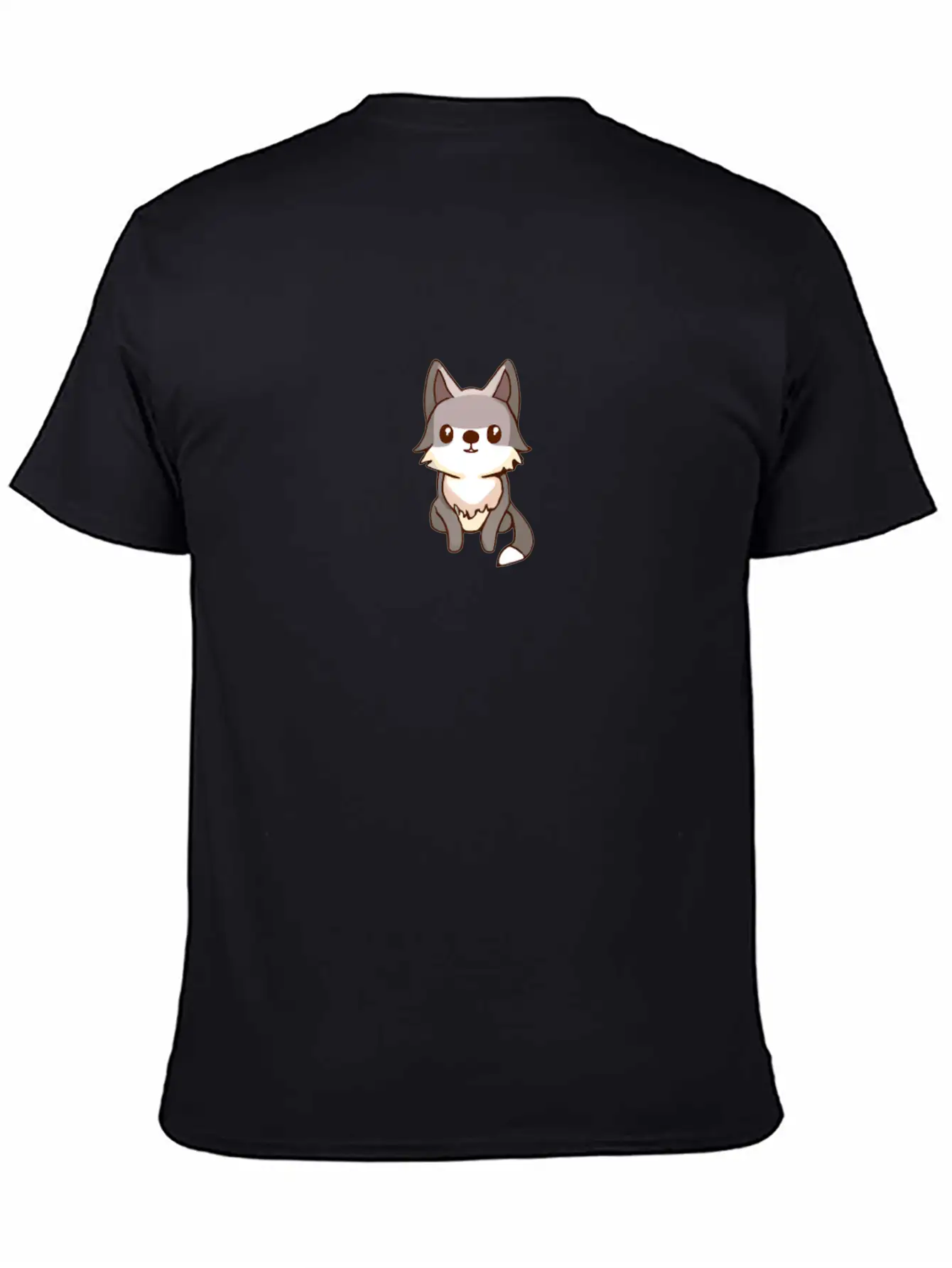 Cute Wolf Wolfdog Kawaii Husky Design Essential Unisex Summer Tee – Soft Cotton Casual Fit