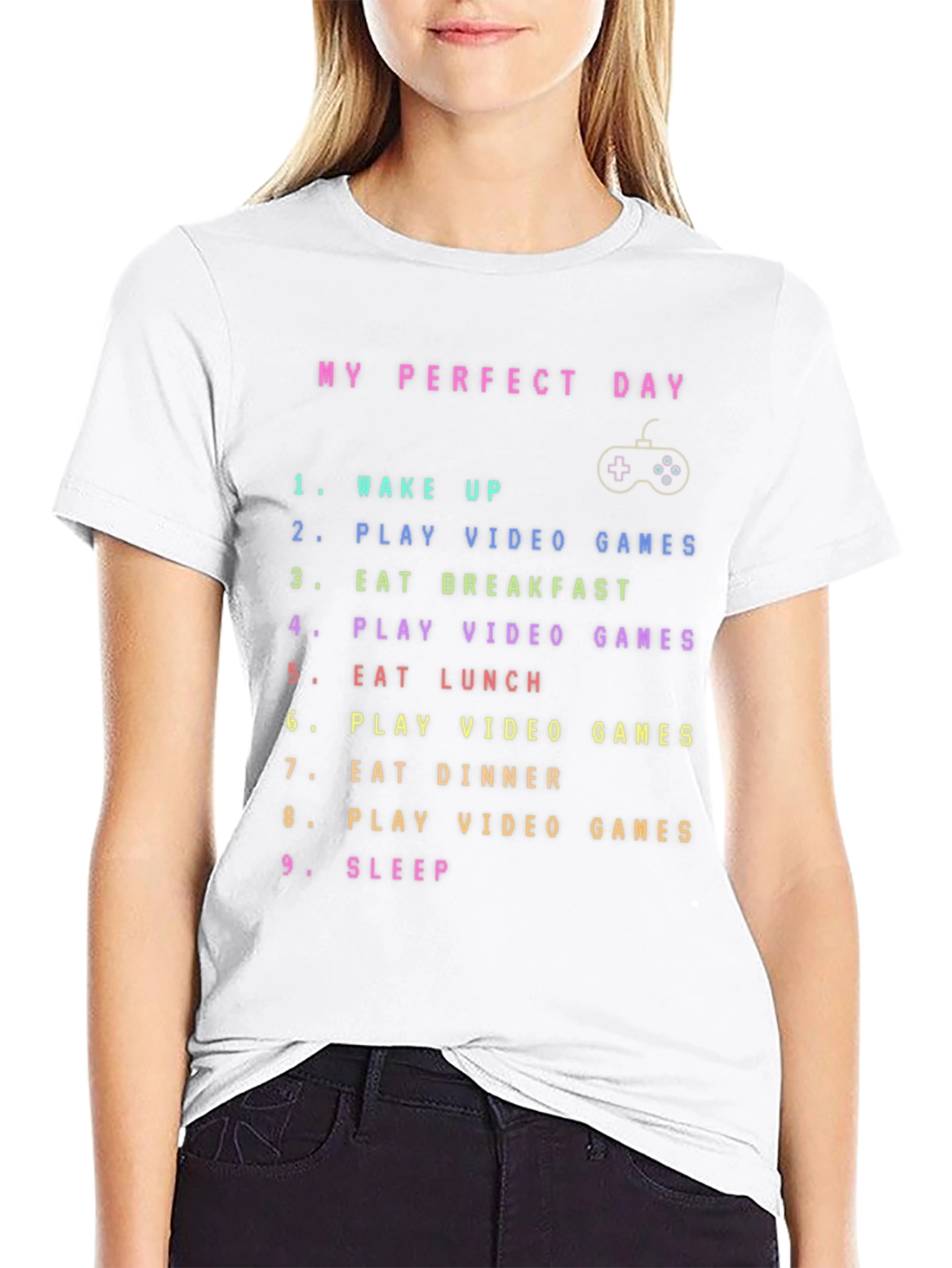My Perfect Day Video Gamer T-Shirt