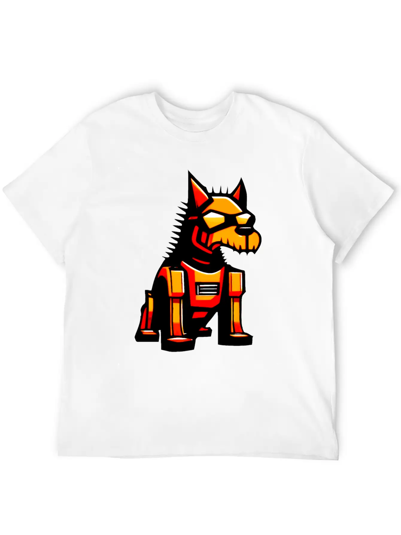 Cyber Dog - Colorful Graphic Stylish Everyday T-Shirt – Unisex Basic Cotton Tee