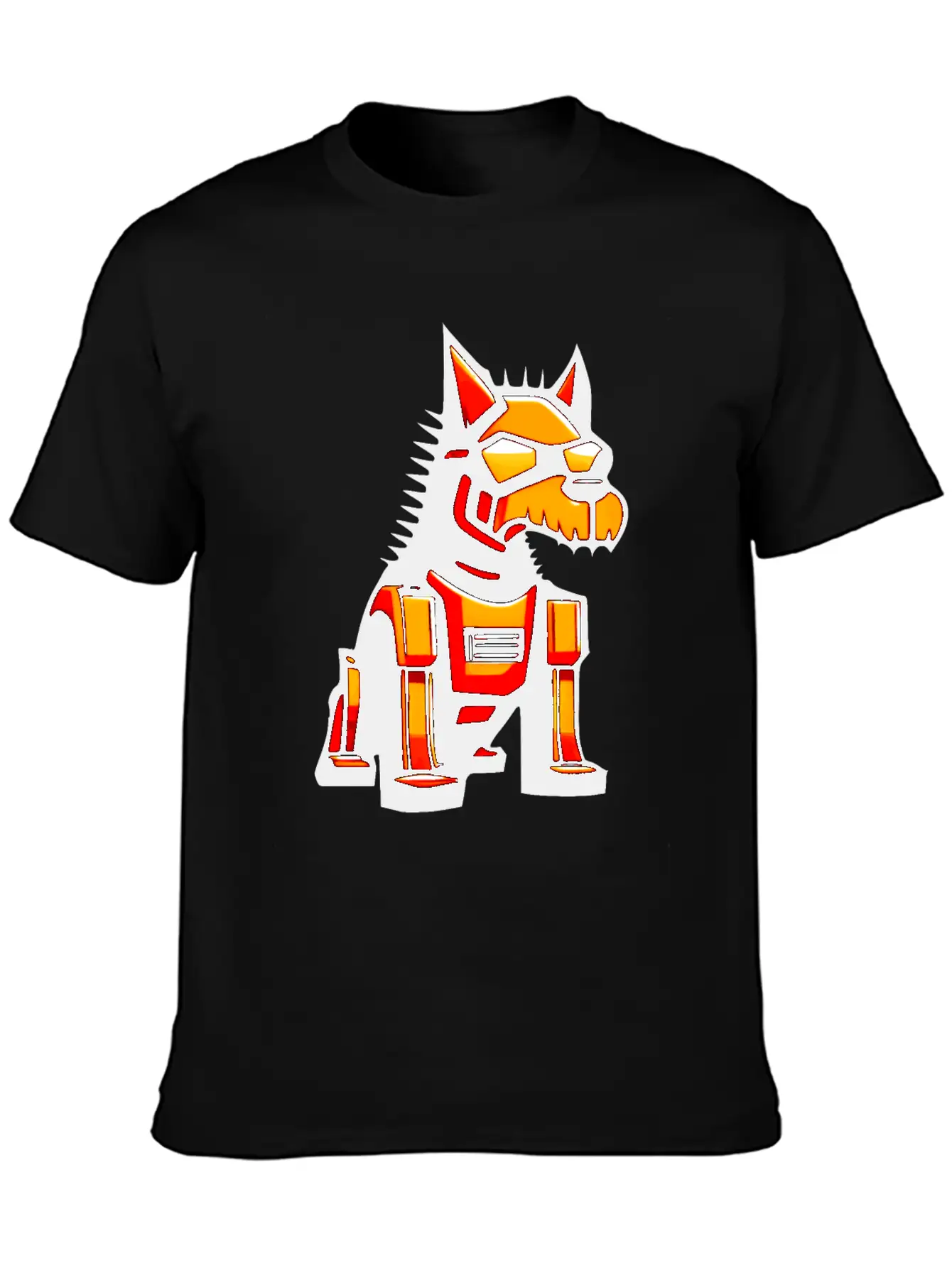 Cyber Dog - Colorful Graphic Stylish Everyday T-Shirt – Unisex Basic Cotton Tee