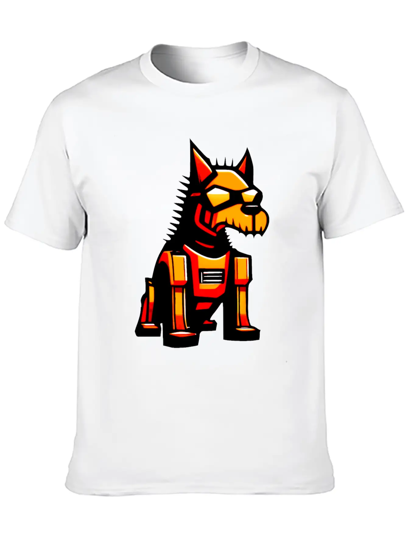 Cyber Dog - Colorful Graphic Stylish Everyday T-Shirt – Unisex Basic Cotton Tee