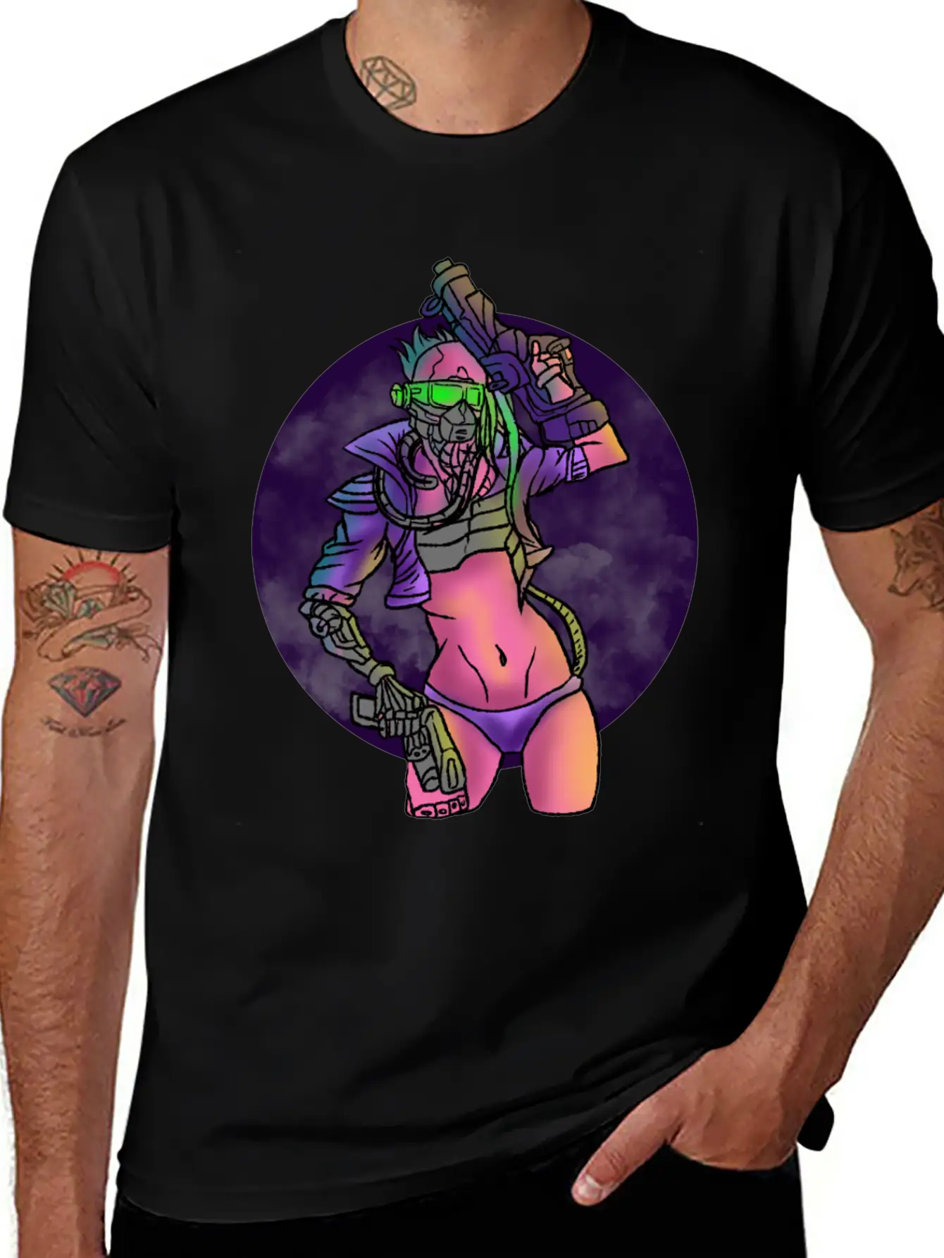 Cyberpunk Technology Cybernetics Internet Gift Unisex Casual T-Shirt – Clean Design For Daily Comfort