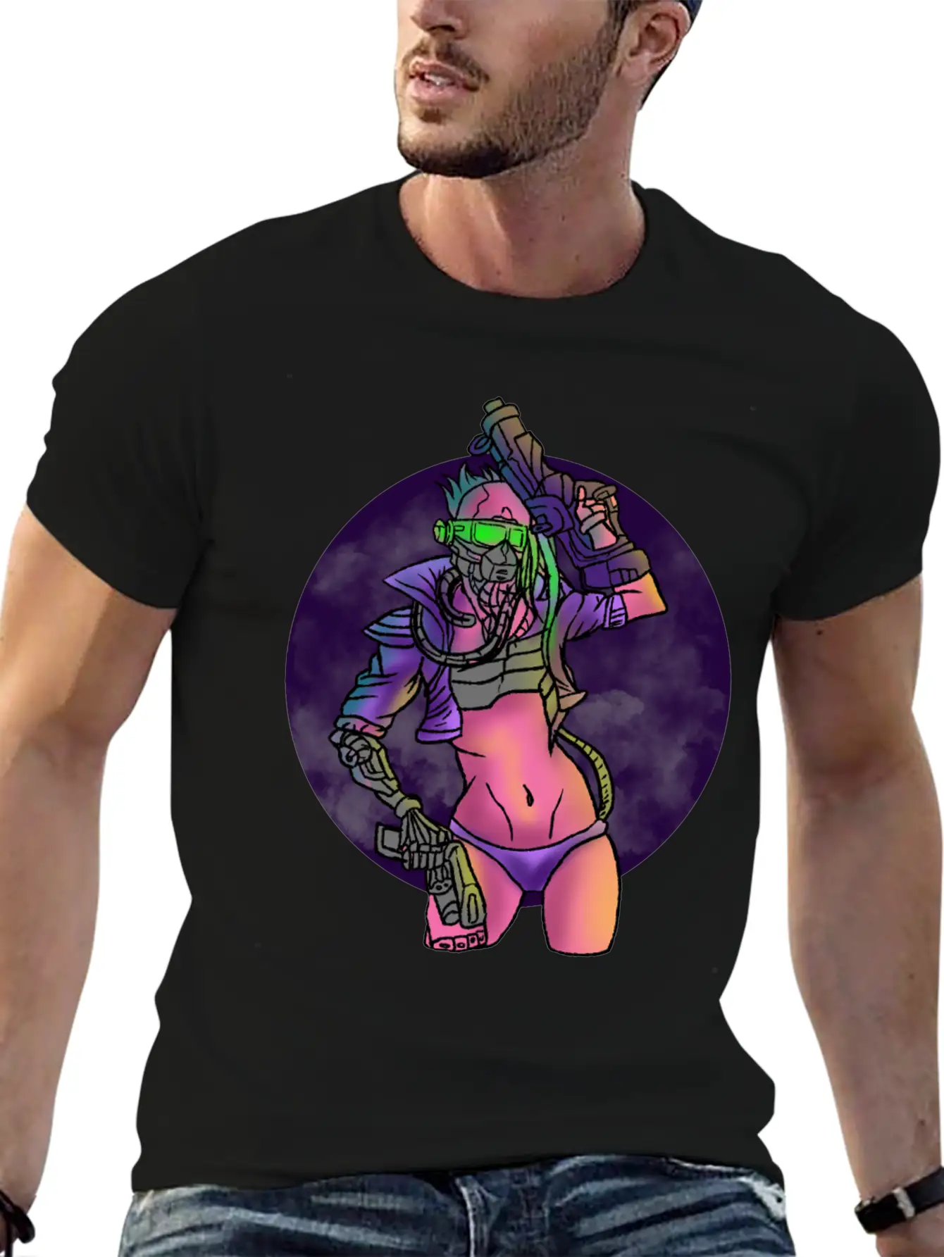 Cyberpunk Technology Cybernetics Internet Gift Unisex Casual T-Shirt – Clean Design For Daily Comfort
