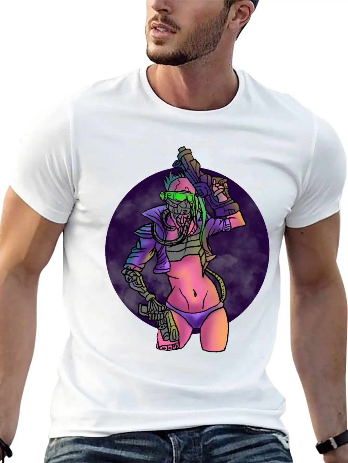 Cyberpunk Technology Cybernetics Internet Gift Unisex Casual T-Shirt – Clean Design For Daily Comfort