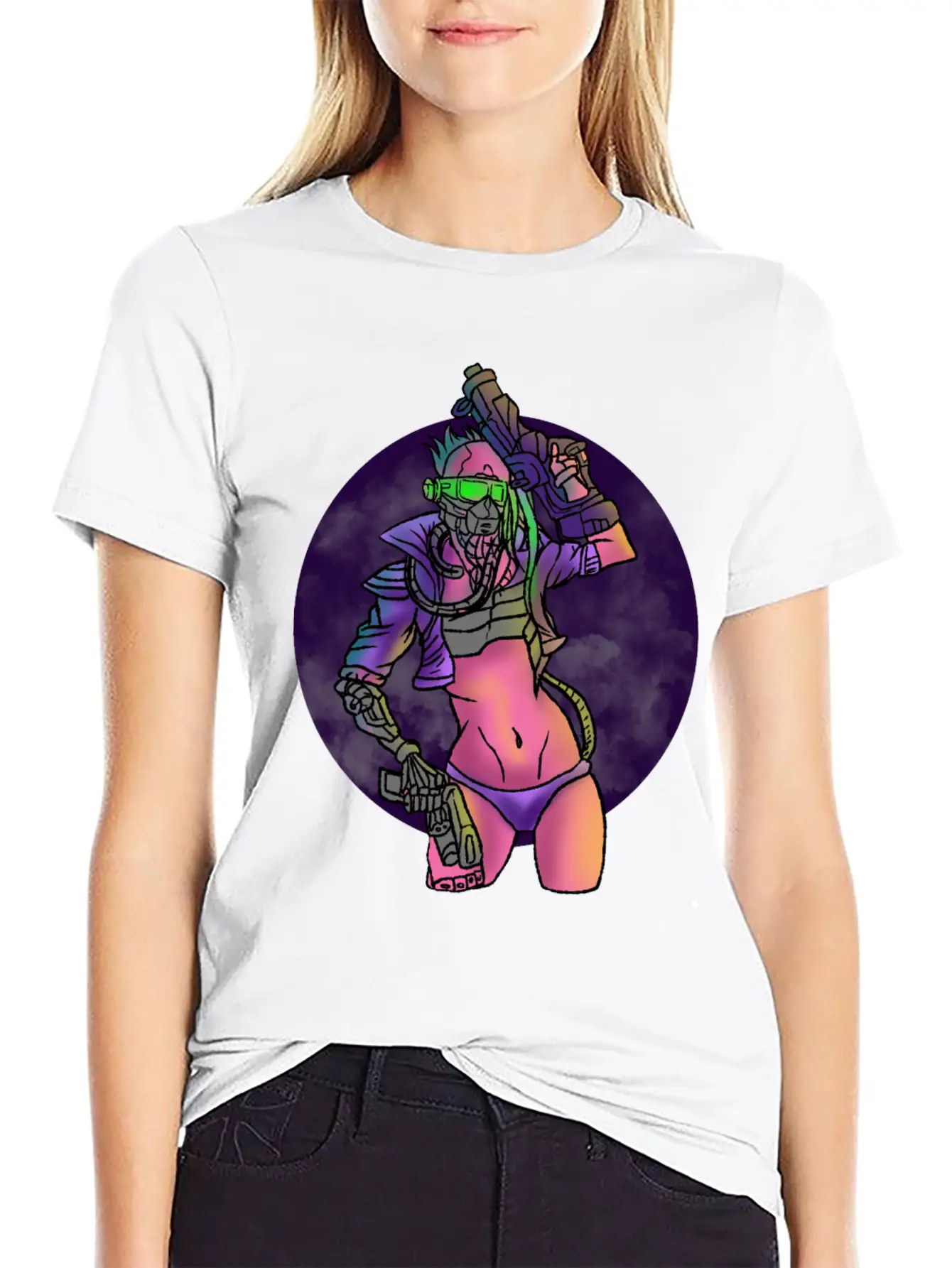 Cyberpunk Technology Cybernetics Internet Gift Unisex Casual T-Shirt – Clean Design For Daily Comfort