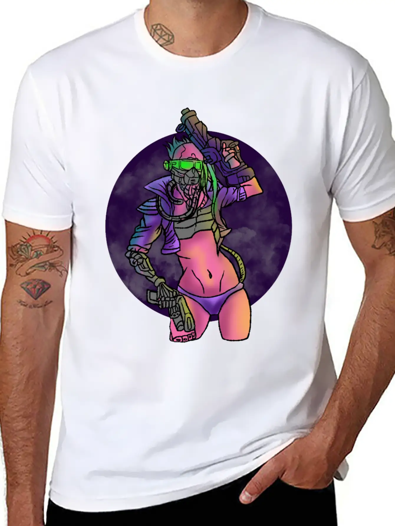 Cyberpunk Technology Cybernetics Internet Gift Unisex Casual T-Shirt – Clean Design For Daily Comfort
