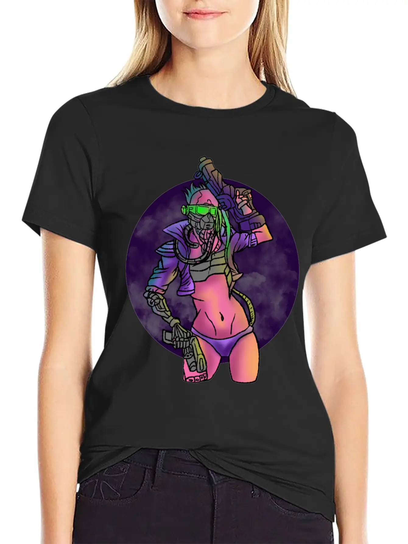 Cyberpunk Technology Cybernetics Internet Gift Unisex Casual T-Shirt – Clean Design For Daily Comfort