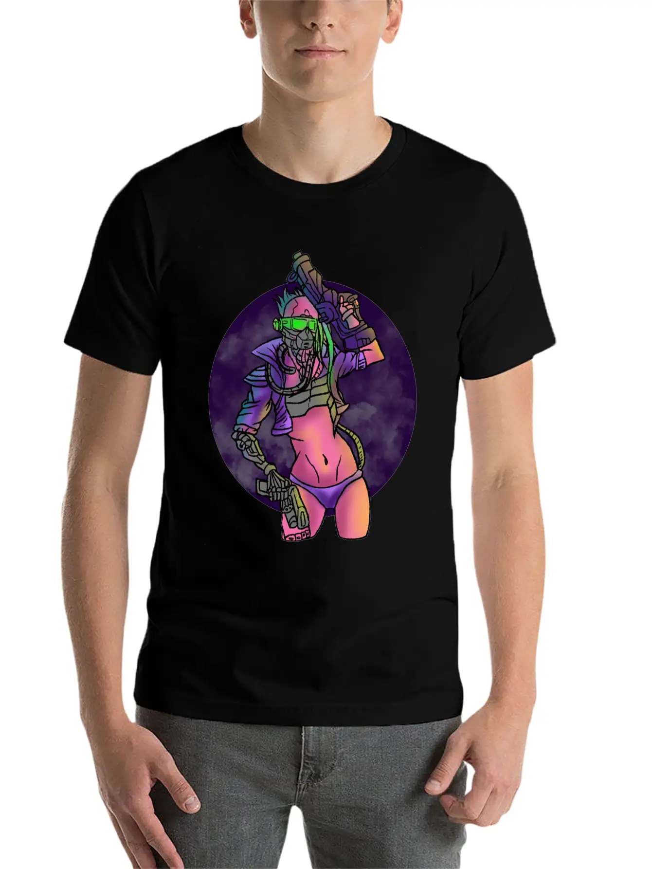 Cyberpunk Technology Cybernetics Internet Gift Unisex Casual T-Shirt – Clean Design For Daily Comfort