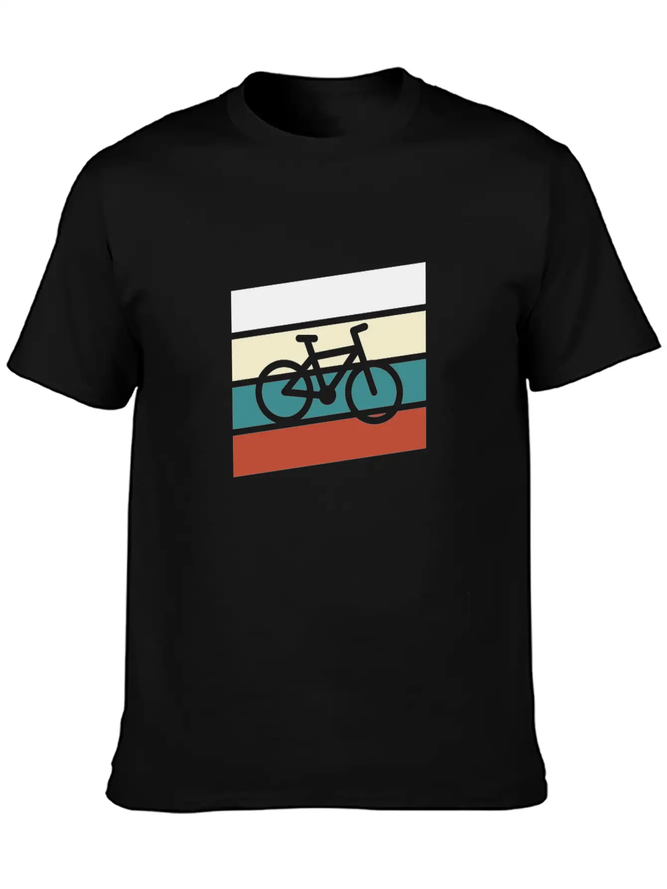 Cycling Retro Comfortable Minimalist Graphic Tee – Summer Style Essential