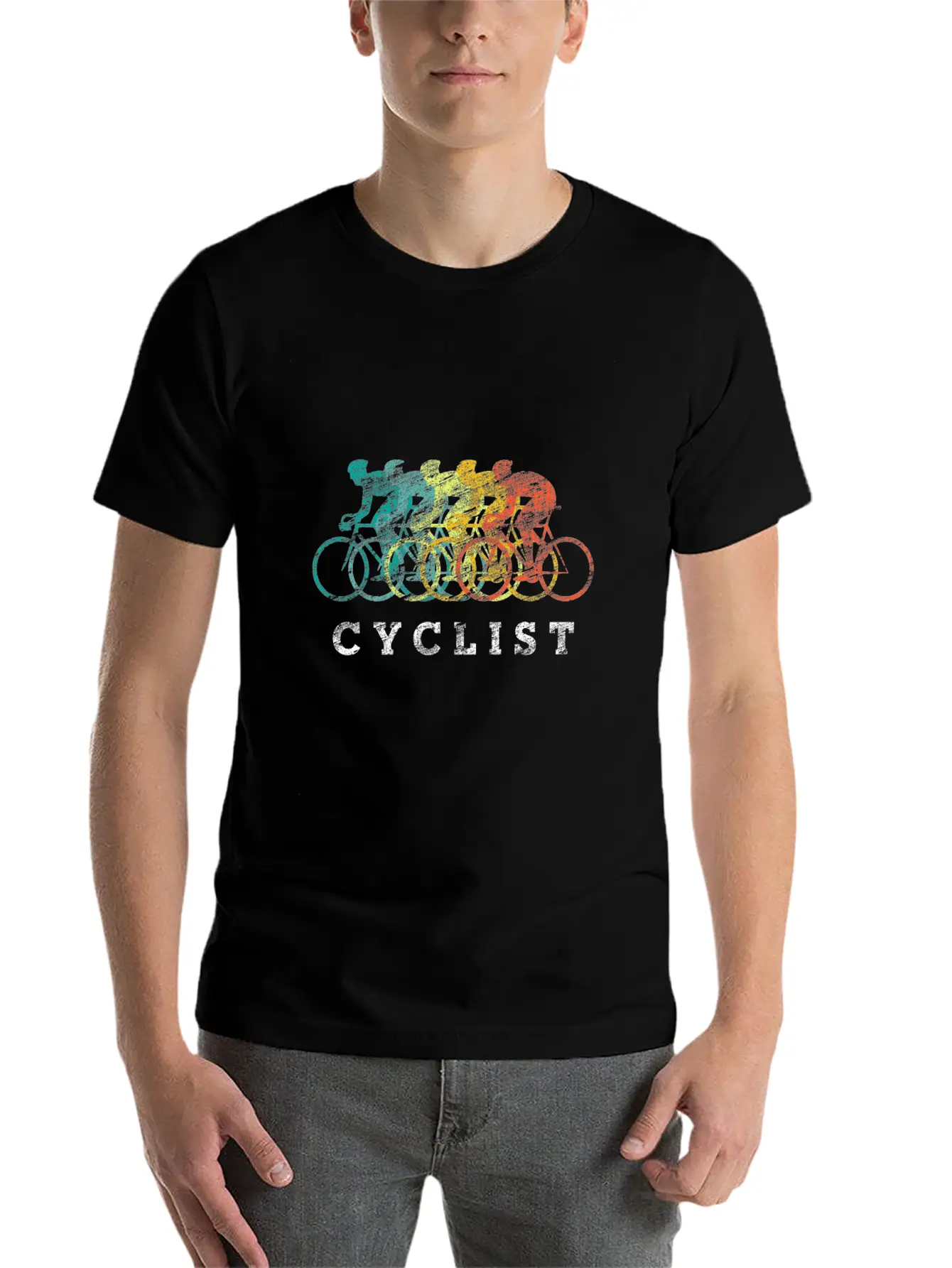 Cycling Unisex Short Sleeve Soft Cotton T-Shirt – Casual Everyday Wear
