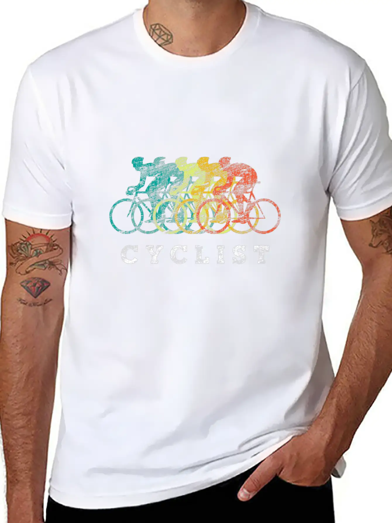 Cycling Unisex Short Sleeve Soft Cotton T-Shirt – Casual Everyday Wear