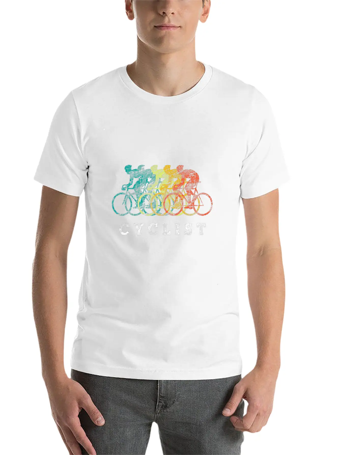 Cycling Unisex Short Sleeve Soft Cotton T-Shirt – Casual Everyday Wear