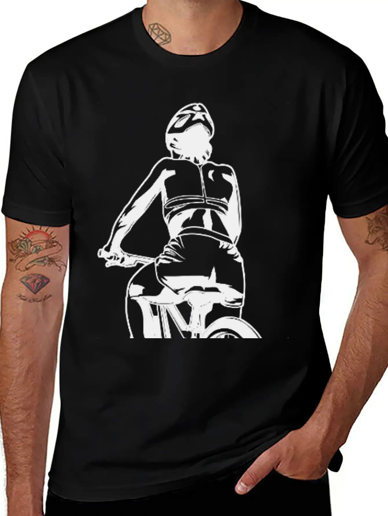 Cycling Woman Basic Graphic T-Shirt – Daily Comfort In Soft Cotton
