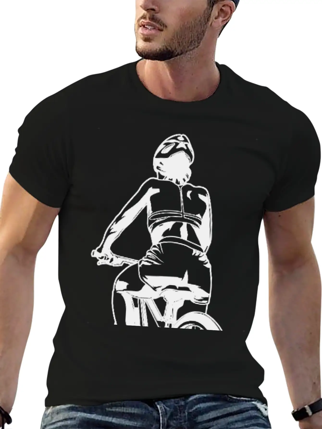 Cycling Woman Basic Graphic T-Shirt – Daily Comfort In Soft Cotton