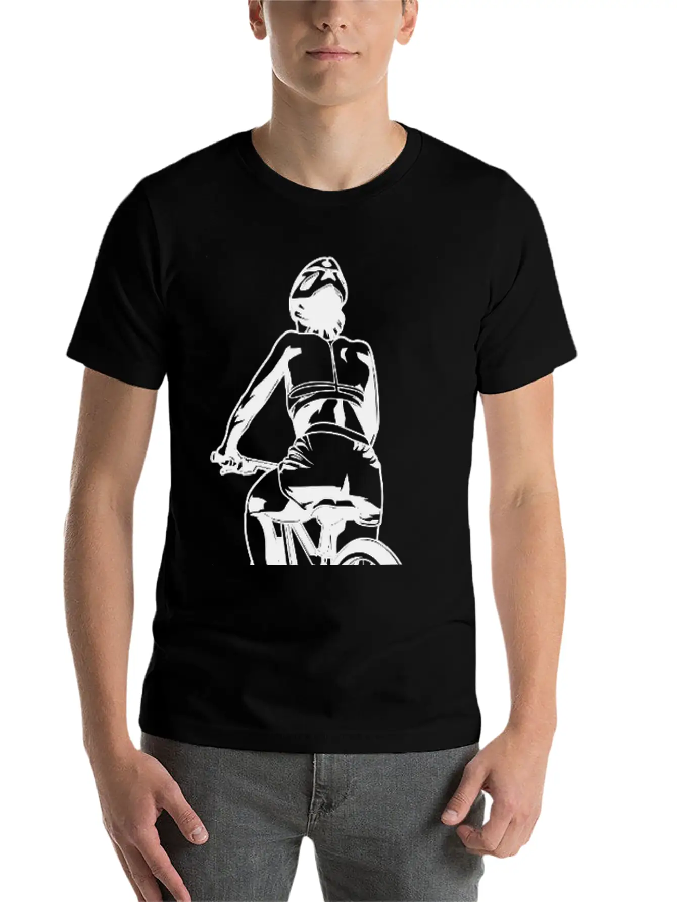 Cycling Woman Basic Graphic T-Shirt – Daily Comfort In Soft Cotton