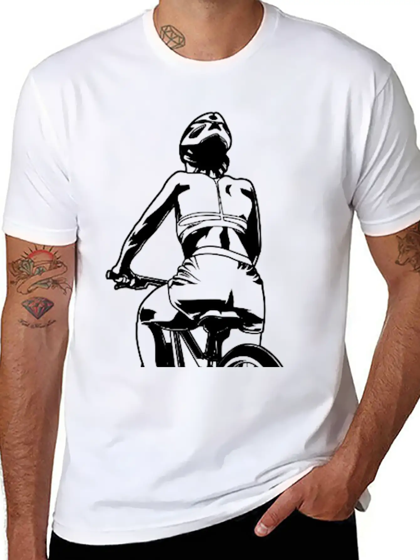 Cycling Woman Basic Graphic T-Shirt – Daily Comfort In Soft Cotton