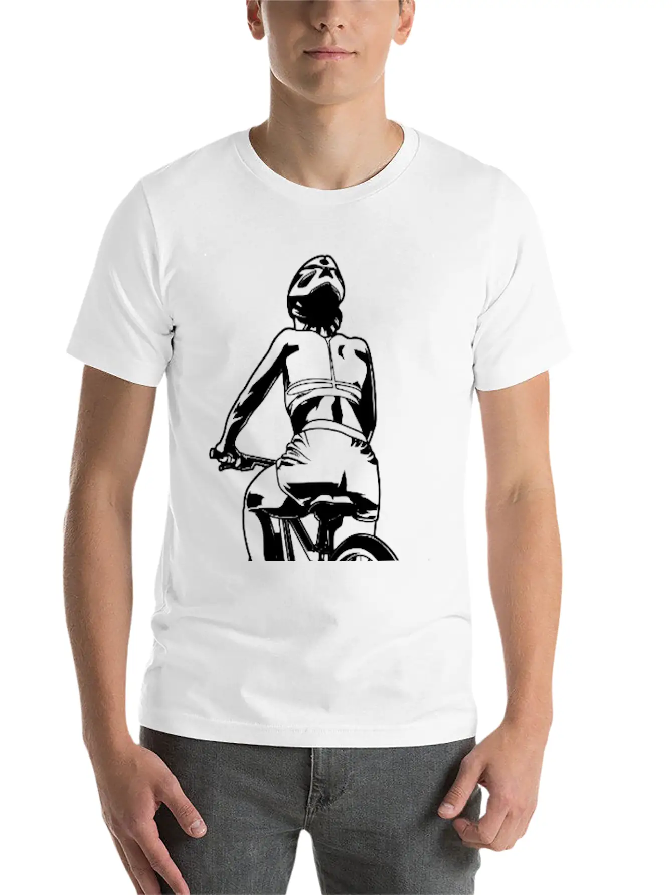 Cycling Woman Basic Graphic T-Shirt – Daily Comfort In Soft Cotton