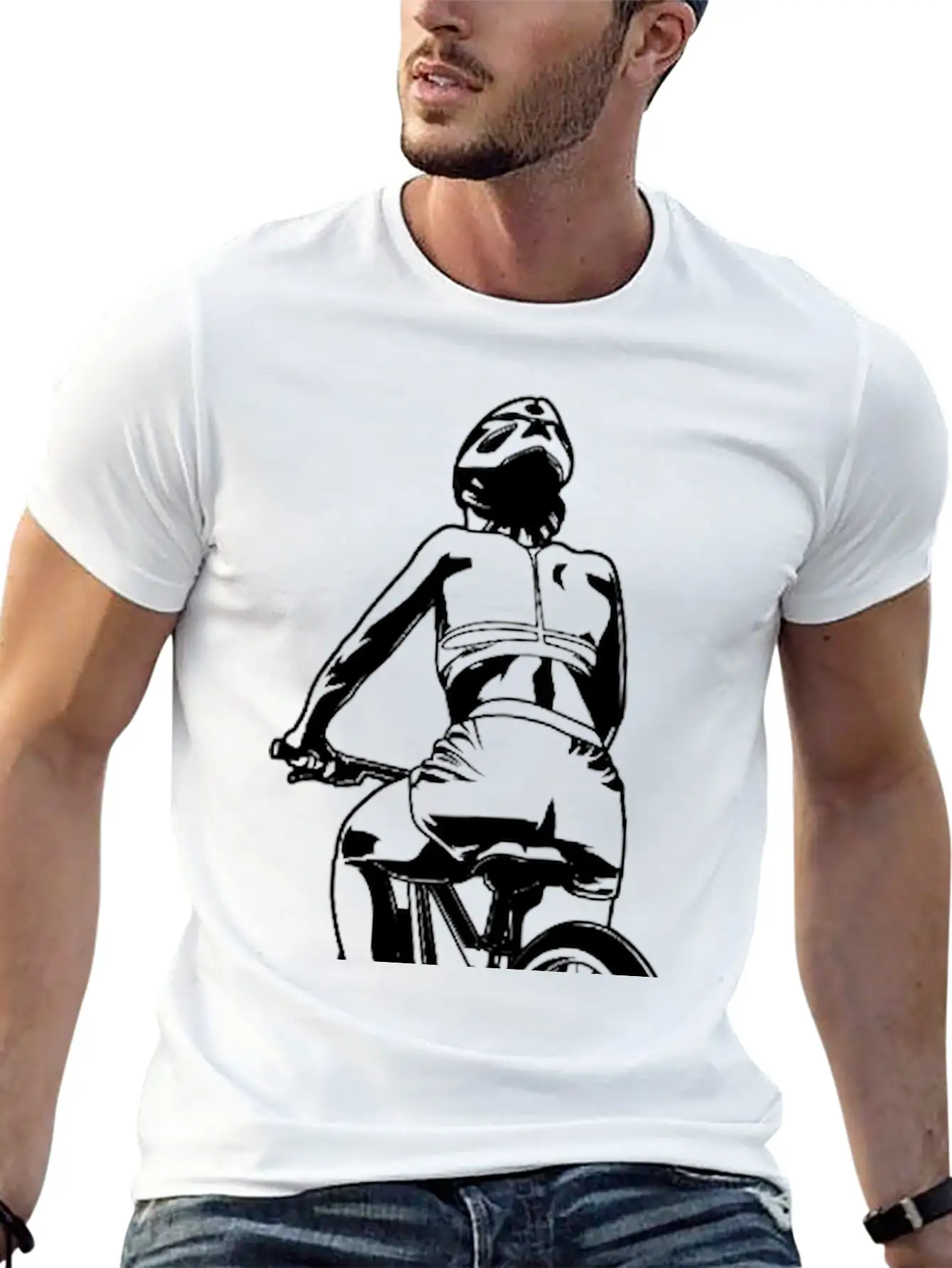 Cycling Woman Basic Graphic T-Shirt – Daily Comfort In Soft Cotton