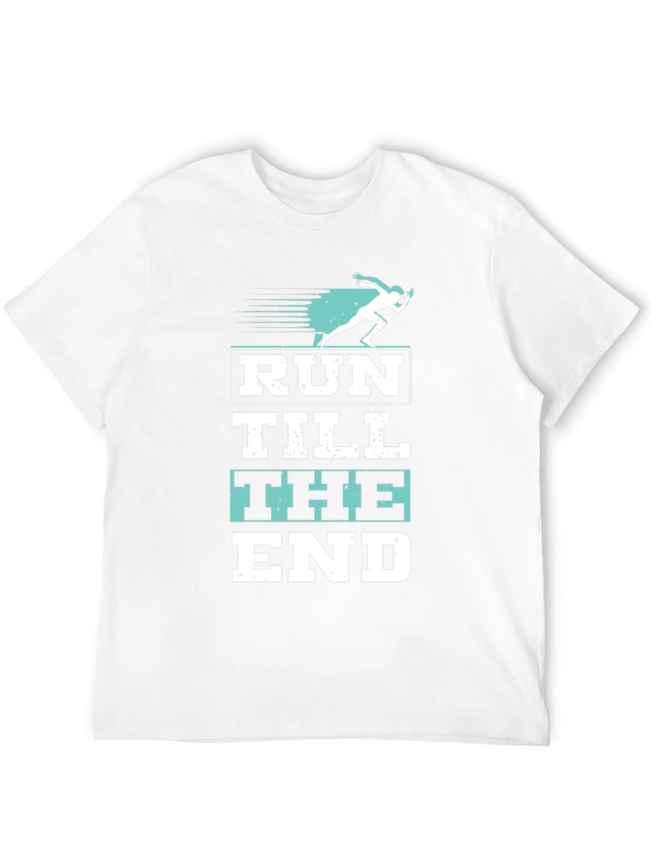 Run Till The End Black Graphic Tee