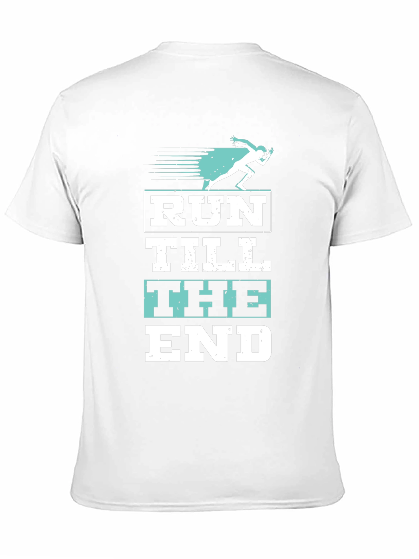 Run Till The End Black Graphic Tee